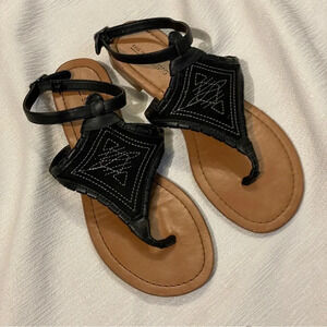 Call it spring suede gladiator style sandals